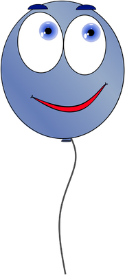 ballon de baudruche - divertissement - loisirs - smiley émoticône émoji cartoon clipart illustration - artémotic