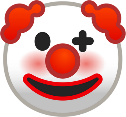 clown - divertissement - loisirs - smiley émoticône émoji cartoon clipart illustration - artémotic