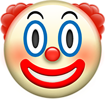 clown - divertissement - loisirs - smiley émoticône émoji cartoon clipart illustration - artémotic