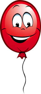 ballon de baudruche - divertissement - loisirs - smiley émoticône émoji cartoon clipart illustration - artémotic
