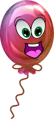 ballon de baudruche - divertissement - loisirs - smiley émoticône émoji cartoon clipart illustration - artémotic