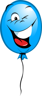 ballon de baudruche - divertissement - loisirs - smiley émoticône émoji cartoon clipart illustration - artémotic