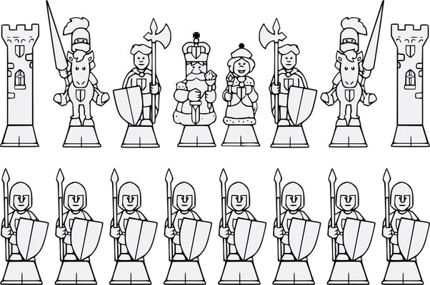 jeu d'échecs - divertissement - loisirs - smiley émoticône émoji cartoon clipart illustration - artémotic