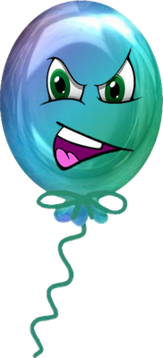 ballon de baudruche - divertissement - loisirs - smiley émoticône émoji cartoon clipart illustration - artémotic