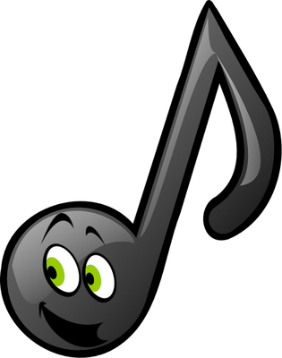 note de musique - divertissement - loisirs - smiley émoticône émoji cartoon clipart illustration - artémotic