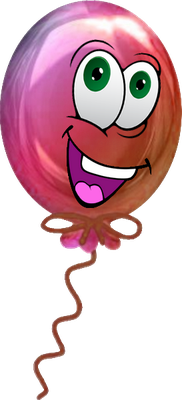 ballon de baudruche - divertissement - loisirs - smiley émoticône émoji cartoon clipart illustration - artémotic