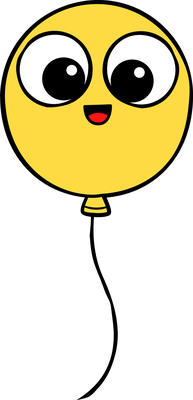 ballon de baudruche - divertissement - loisirs - smiley émoticône émoji cartoon clipart illustration - artémotic