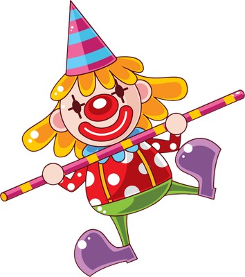 clown - divertissement - loisirs - smiley émoticône émoji cartoon clipart illustration - artémotic