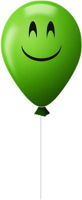 ballon de baudruche - divertissement - loisirs - smiley émoticône émoji cartoon clipart illustration - artémotic
