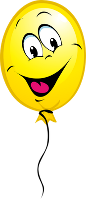 ballon de baudruche - divertissement - loisirs - smiley émoticône émoji cartoon clipart illustration - artémotic