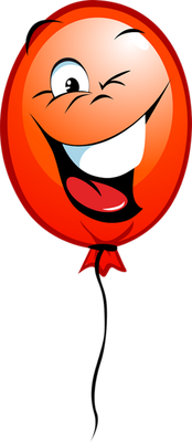 ballon de baudruche - divertissement - loisirs - smiley émoticône émoji cartoon clipart illustration - artémotic