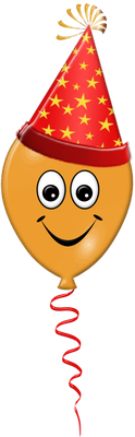 ballon de baudruche - divertissement - loisirs - smiley émoticône émoji cartoon clipart illustration - artémotic