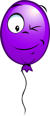 ballon de baudruche - divertissement - loisirs - smiley émoticône émoji cartoon clipart illustration - artémotic