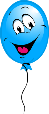 ballon de baudruche - divertissement - loisirs - smiley émoticône émoji cartoon clipart illustration - artémotic