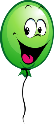 ballon de baudruche - divertissement - loisirs - smiley émoticône émoji cartoon clipart illustration - artémotic