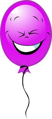 ballon de baudruche - divertissement - loisirs - smiley émoticône émoji cartoon clipart illustration - artémotic