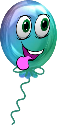ballon de baudruche - divertissement - loisirs - smiley émoticône émoji cartoon clipart illustration - artémotic