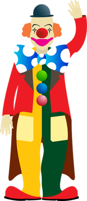 clown - divertissement - loisirs - smiley émoticône émoji cartoon clipart illustration - artémotic