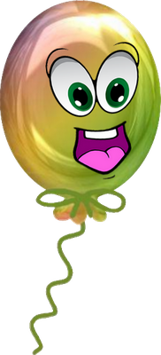 ballon de baudruche - divertissement - loisirs - smiley émoticône émoji cartoon clipart illustration - artémotic