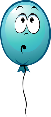ballon de baudruche - divertissement - loisirs - smiley émoticône émoji cartoon clipart illustration - artémotic