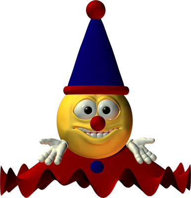 clown - divertissement - loisirs - smiley émoticône émoji cartoon clipart illustration - artémotic