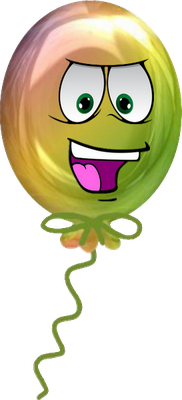 ballon de baudruche - divertissement - loisirs - smiley émoticône émoji cartoon clipart illustration - artémotic