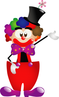 clown - divertissement - loisirs - smiley émoticône émoji cartoon clipart illustration - artémotic