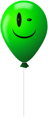 ballon de baudruche - divertissement - loisirs - smiley émoticône émoji cartoon clipart illustration - artémotic