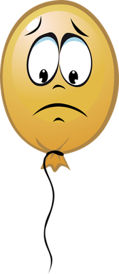 ballon de baudruche - divertissement - loisirs - smiley émoticône émoji cartoon clipart illustration - artémotic