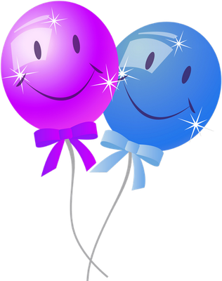ballon de baudruche - divertissement - loisirs - smiley émoticône émoji cartoon clipart illustration - artémotic