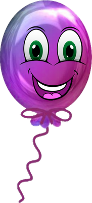 ballon de baudruche - divertissement - loisirs - smiley émoticône émoji cartoon clipart illustration - artémotic