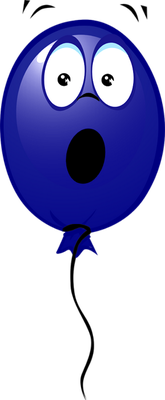 ballon de baudruche - divertissement - loisirs - smiley émoticône émoji cartoon clipart illustration - artémotic