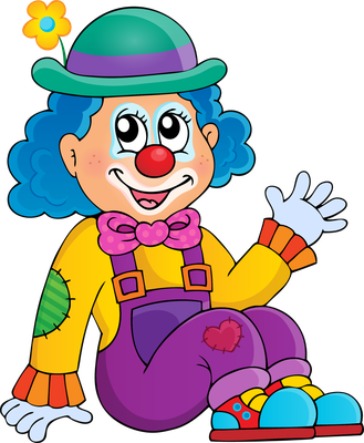 clown - divertissement - loisirs - smiley émoticône émoji cartoon clipart illustration - artémotic