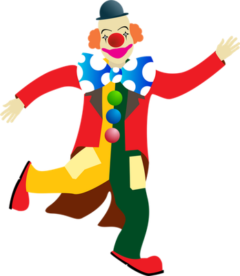 clown - divertissement - loisirs - smiley émoticône émoji cartoon clipart illustration - artémotic
