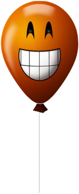 ballon de baudruche - divertissement - loisirs - smiley émoticône émoji cartoon clipart illustration - artémotic