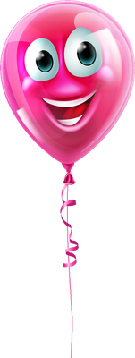 ballon de baudruche - divertissement - loisirs - smiley émoticône émoji cartoon clipart illustration - artémotic