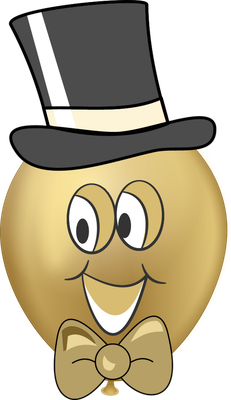 ballon de baudruche - divertissement - loisirs - smiley émoticône émoji cartoon clipart illustration - artémotic