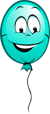 ballon de baudruche - divertissement - loisirs - smiley émoticône émoji cartoon clipart illustration - artémotic
