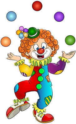 clown - divertissement - loisirs - smiley émoticône émoji cartoon clipart illustration - artémotic