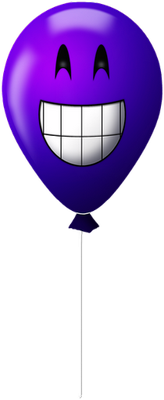 ballon de baudruche - divertissement - loisirs - smiley émoticône émoji cartoon clipart illustration - artémotic
