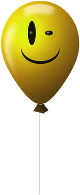 ballon de baudruche - divertissement - loisirs - smiley émoticône émoji cartoon clipart illustration - artémotic