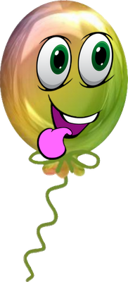 ballon de baudruche - divertissement - loisirs - smiley émoticône émoji cartoon clipart illustration - artémotic