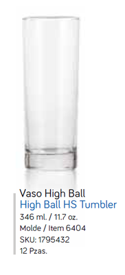 VASO HIGH BALL FONDO GRUESO 346ML
