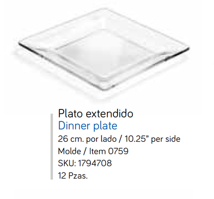 PLATO EXTENDIDO 10.25" LIBBEY