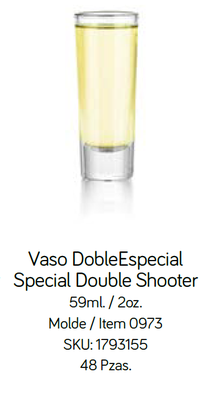 VASO TEQUILERO ESPECIAL DOBLE 2OZ