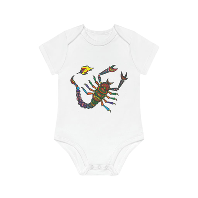 Scorpio Baby Long Sleeve Organic Bodysuit Gender Neutral Baby Onesies Organic baby Clothes Skorpio Babyshower gift Zodiac bodysuit celestial