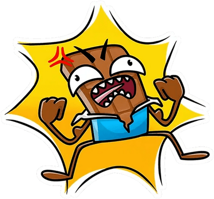 chocolat - gourmandise- alimentation - smiley émoticône émoji cartoon clipart illustration - artémotic