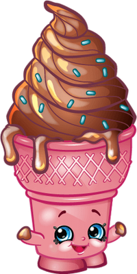 glace [Shopkins] - gourmandise- alimentation - smiley émoticône émoji cartoon clipart illustration - artémotic