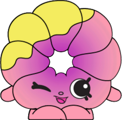 donut [Shopkins] - gourmandise- alimentation - smiley émoticône émoji cartoon clipart illustration - artémotic