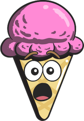 glace - gourmandise- alimentation - smiley émoticône émoji cartoon clipart illustration - artémotic